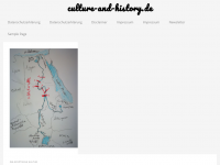 Screenshot des Blogs Culture and History