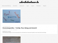 Screenshot des Blogs Schreibabenteuer