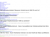 Screenshot des Blogs CBD Hanf Portal