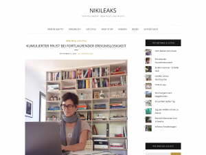 Screenshot des Blogs Nikileaks – Enthüllungen über Alles und Nichts