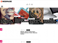 Screenshot des Blogs Webpause.de