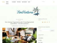 Screenshot des Blogs TimVentures – Alles über Reisen und Auslandsjahre