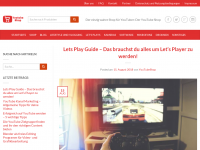 Screenshot des Blogs Der YouTube Shop Blog