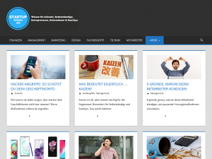 Screenshot des Blogs StartUpWissen.biz