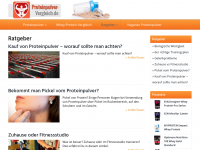 Screenshot des Blogs Fitness und Supplements