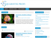 Screenshot des Blogs Aquaristik Profi