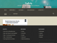 Screenshot des Blogs Kopflastig