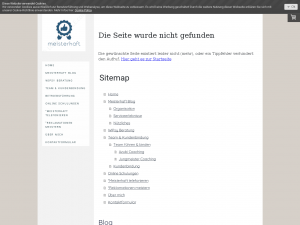Screenshot des Blogs Meisterhafter Kundenservice