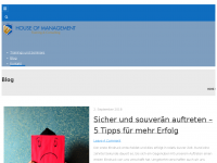 Screenshot des Blogs House of Management