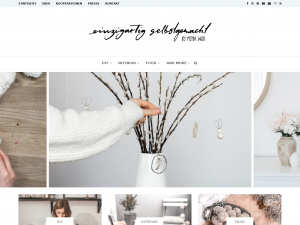 Screenshot des Blogs einzigartig selbstgemacht