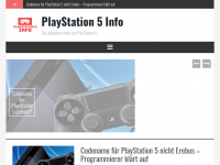 Screenshot des Blogs PlayStation 5 Info