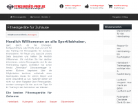 Screenshot des Blogs Dein Fitnessgeräte Magazin