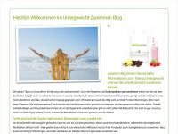 Screenshot des Blogs Untergewicht-Zunehmen Ratgeber