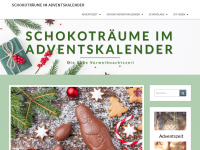 Screenshot des Blogs Schokoträume im Adventskalender