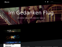 Screenshot des Blogs Im Gedanken Flug