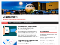 Screenshot des Blogs Meilenexperte