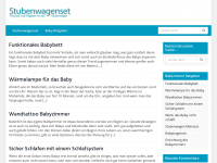 Screenshot des Blogs Infos für einen gesunden Baby Schlaf
