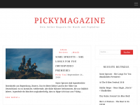 Screenshot des Blogs Picky Magazine