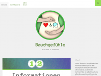 Screenshot des Blogs Bauchgefühle – mit Herz & Verstand