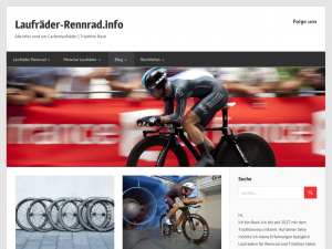 Screenshot des Blogs Laufräder Rennrad | Triathlon Basti