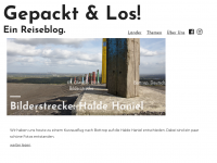 Screenshot des Blogs Gepackt und Los!