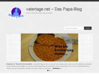 Screenshot des Blogs vatertage.net – das Papa-Blog