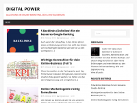 Screenshot des Blogs Digital Power