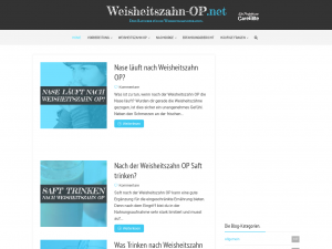 Screenshot des Blogs Weisheitszahn OP
