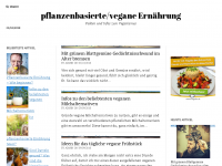 Screenshot des Blogs Pflanzenbasiert
