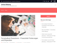 Screenshot des Blogs Online Bildung