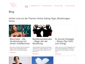 Screenshot des Blogs Nicht mehr allein