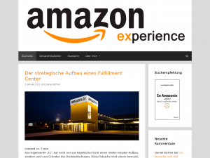 Screenshot des Blogs Amazon Experience