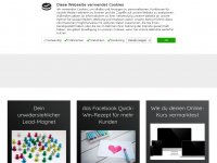Screenshot des Blogs Online-Business, Online-Kurse, Webinare
