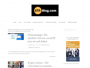 Screenshot des Blogs ETF-Blog