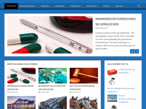 Screenshot des Blogs Spartipps-Portal.de – online vergleichen und Geld sparen