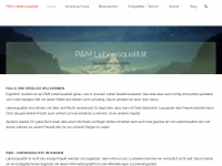 Screenshot des Blogs p&m Lebensqualitaet