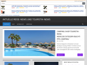 Screenshot des Blogs Reise News