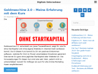 Screenshot des Blogs Digitale Unternehmer