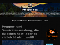 Screenshot des Blogs Prepper Fox