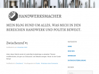 Screenshot des Blogs Handwerksmacher