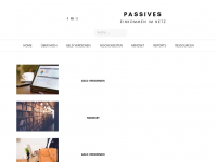 Screenshot des Blogs Passives Einkommen im Netz
