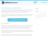 Screenshot des Blogs Schlitten-Ratgeber