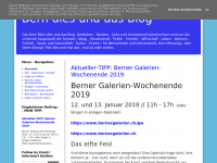 Screenshot des Blogs Bern dies und das Blog
