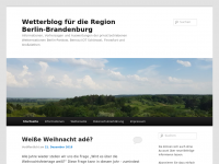 Screenshot des Blogs Wetterblog für die Region Berlin-Brandenburg