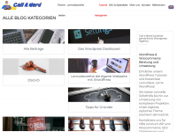Screenshot des Blogs Call a Nerd WordPress Blog