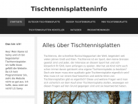 Screenshot des Blogs Tischtennisplatten Ratgeber