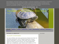 Screenshot des Blogs Europäische Sumpfschildkröten Emys