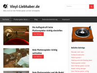 Screenshot des Blogs Vinyl Liebhaber