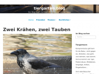 Screenshot des Blogs tiergarten.blog