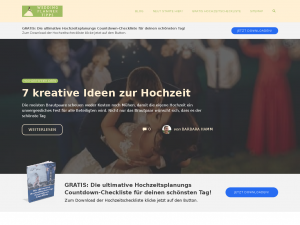 Screenshot des Blogs Hochzeitsplanung